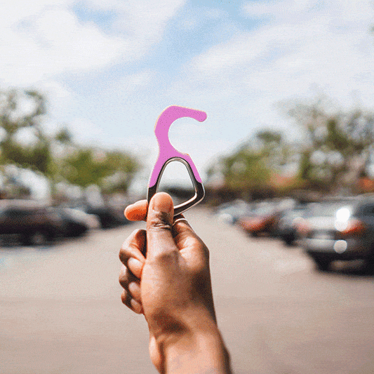 hoo(key) - The Only Patented Antimicrobial Silicone No-Touch Keychain Tool-5